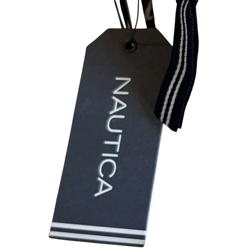 Nautica 2PC Trap Set Travel Cosmetic‎ Makeup Bag Blush Navy NWT